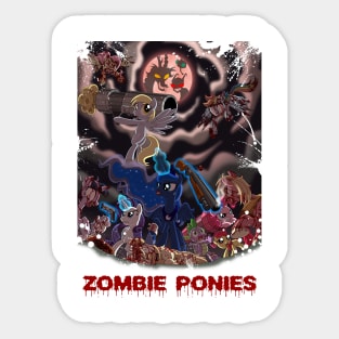 Zombie Ponies Sticker